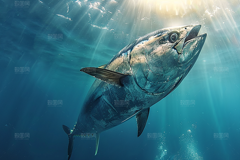 金枪鱼海产水族素材
