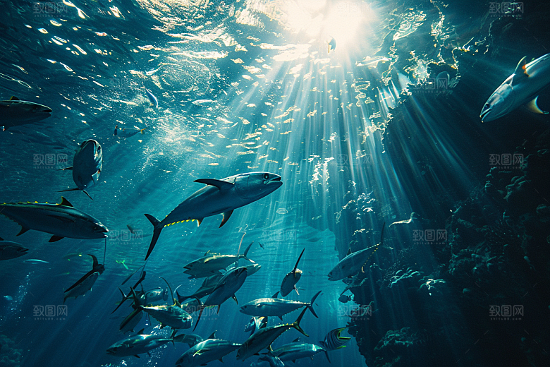 金枪鱼水族海产素材