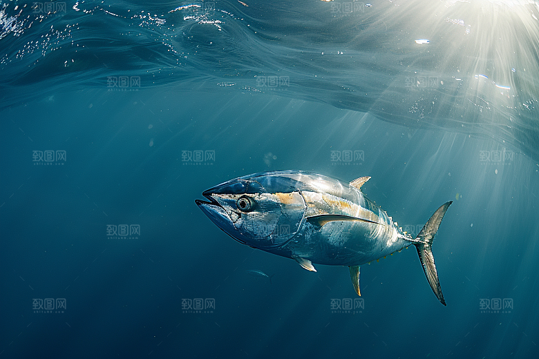 金枪鱼水族海洋素材