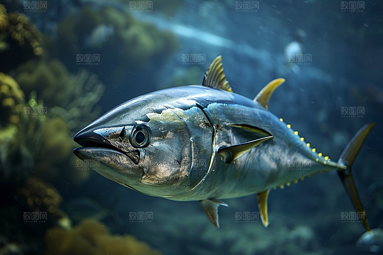 金枪鱼美食新鲜素材