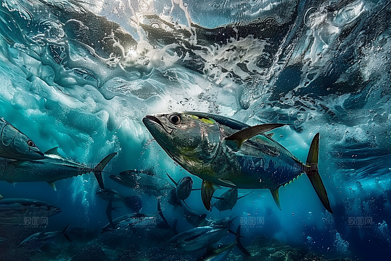 金枪鱼水族鱼类素材