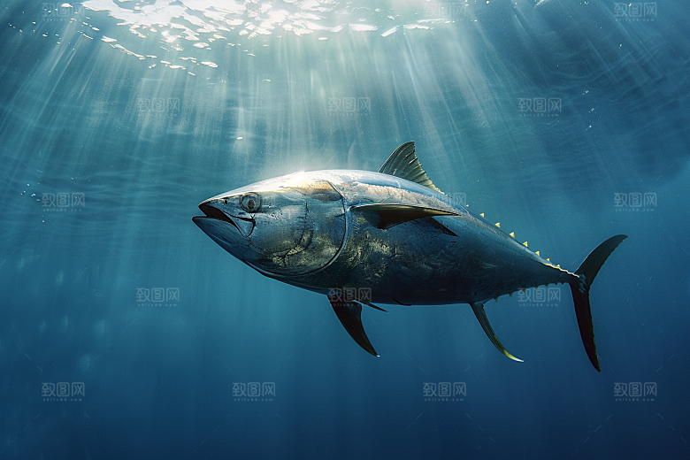 金枪鱼大海水族素材