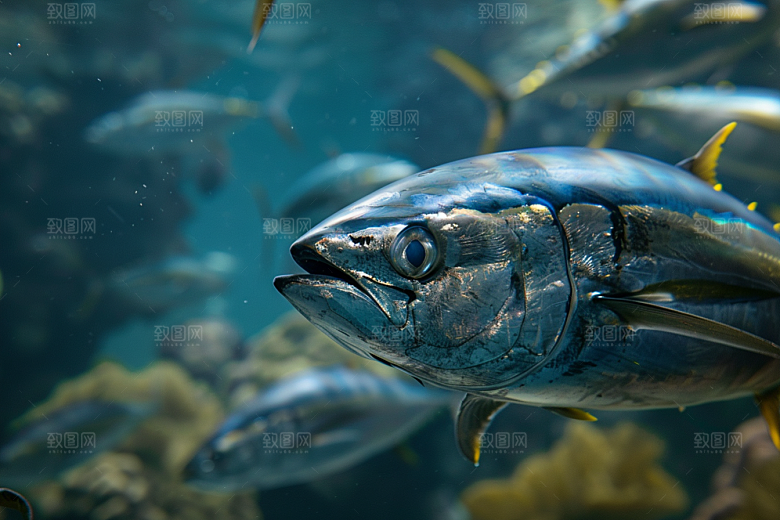金枪鱼水族自然素材