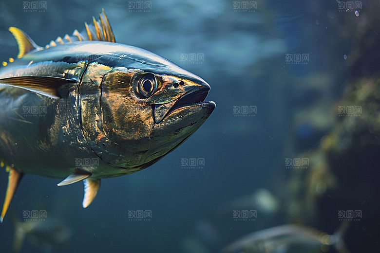 金枪鱼大海水族素材