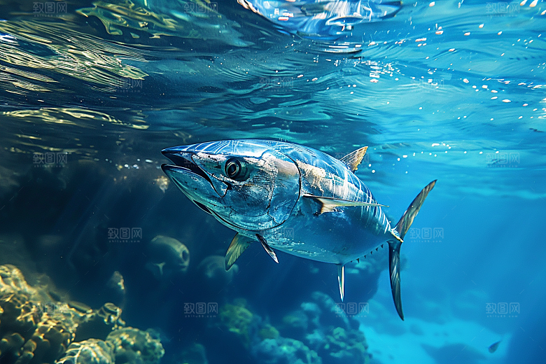 金枪鱼自然水族素材