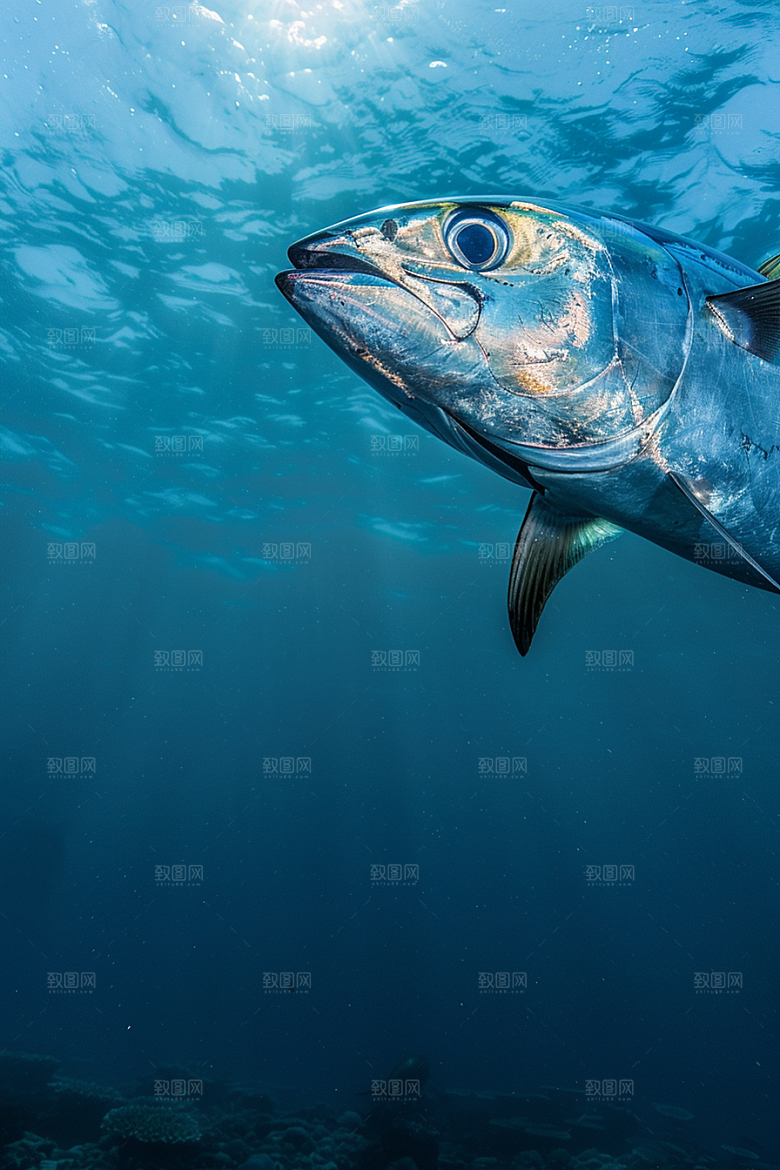 金枪鱼大海水族素材