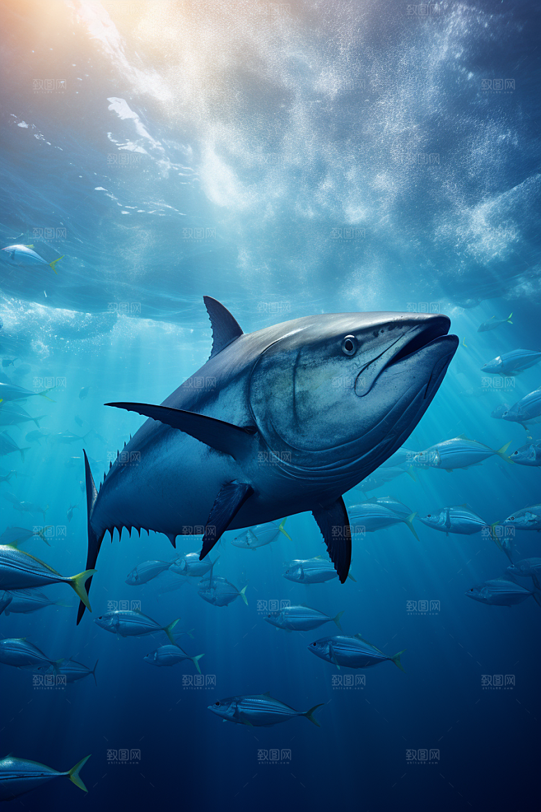 金枪鱼高清水族素材