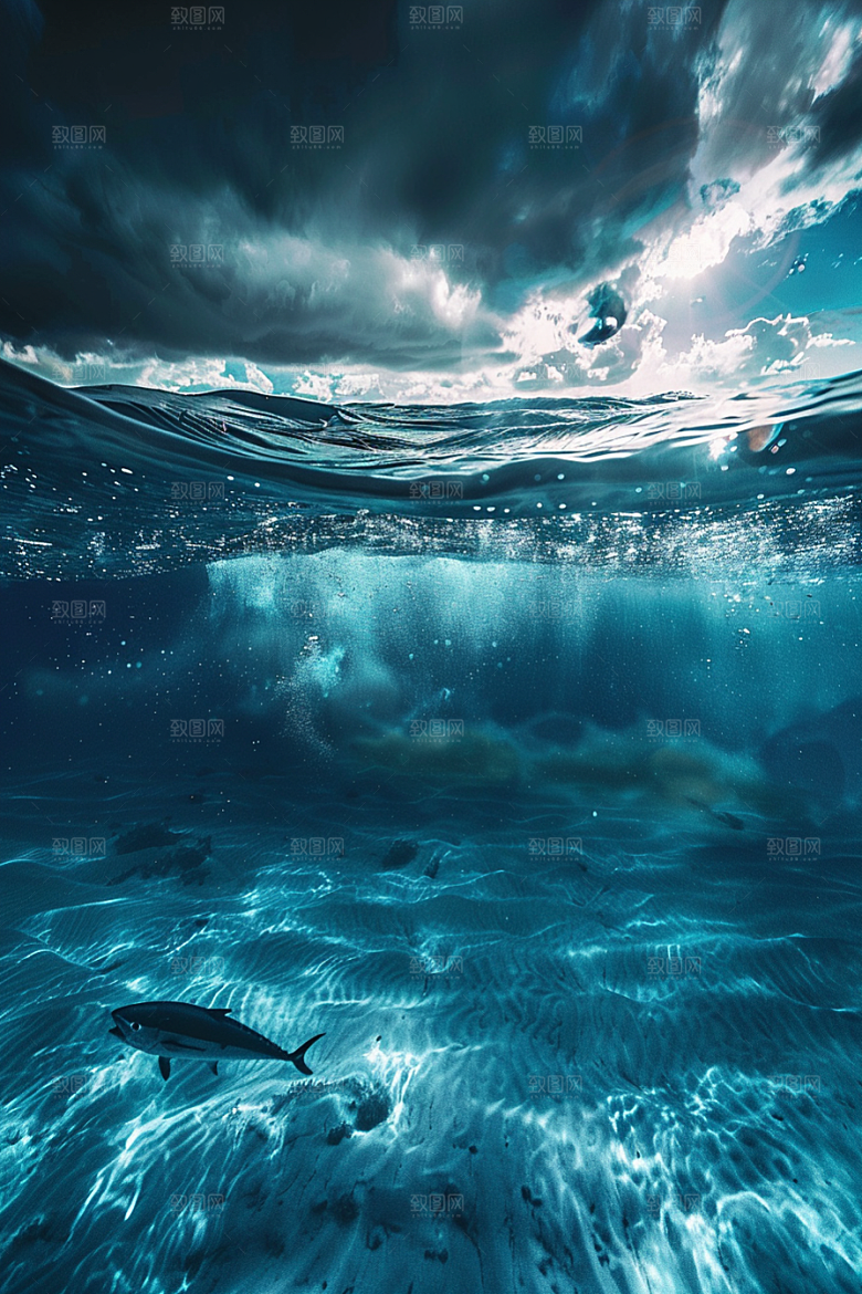 金枪鱼水产大海素材