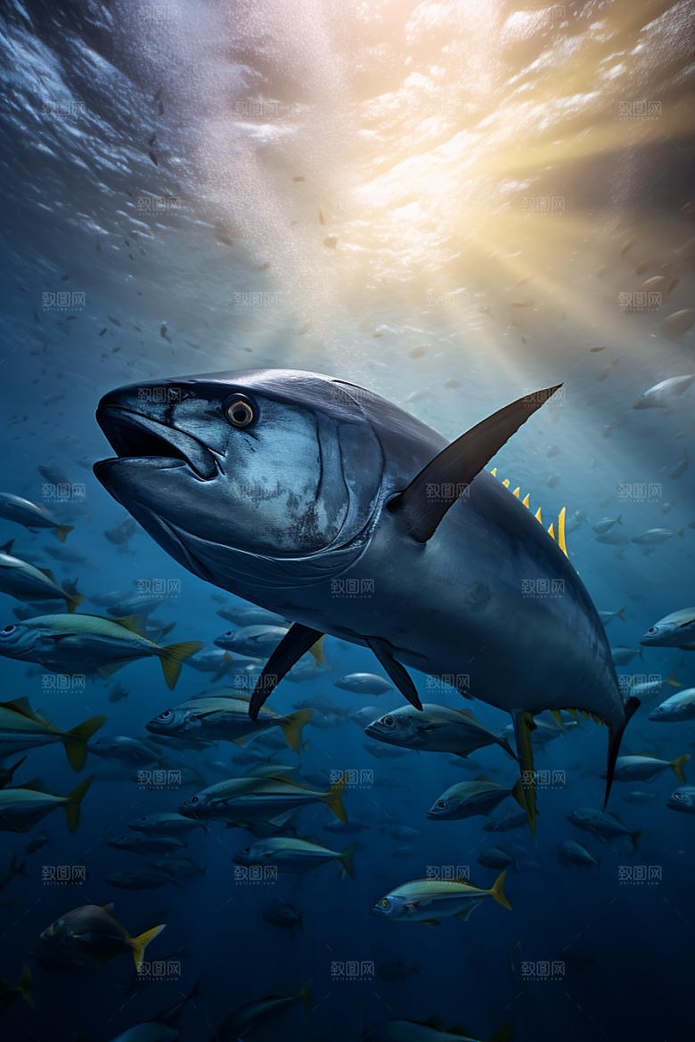 金枪鱼水族海洋素材