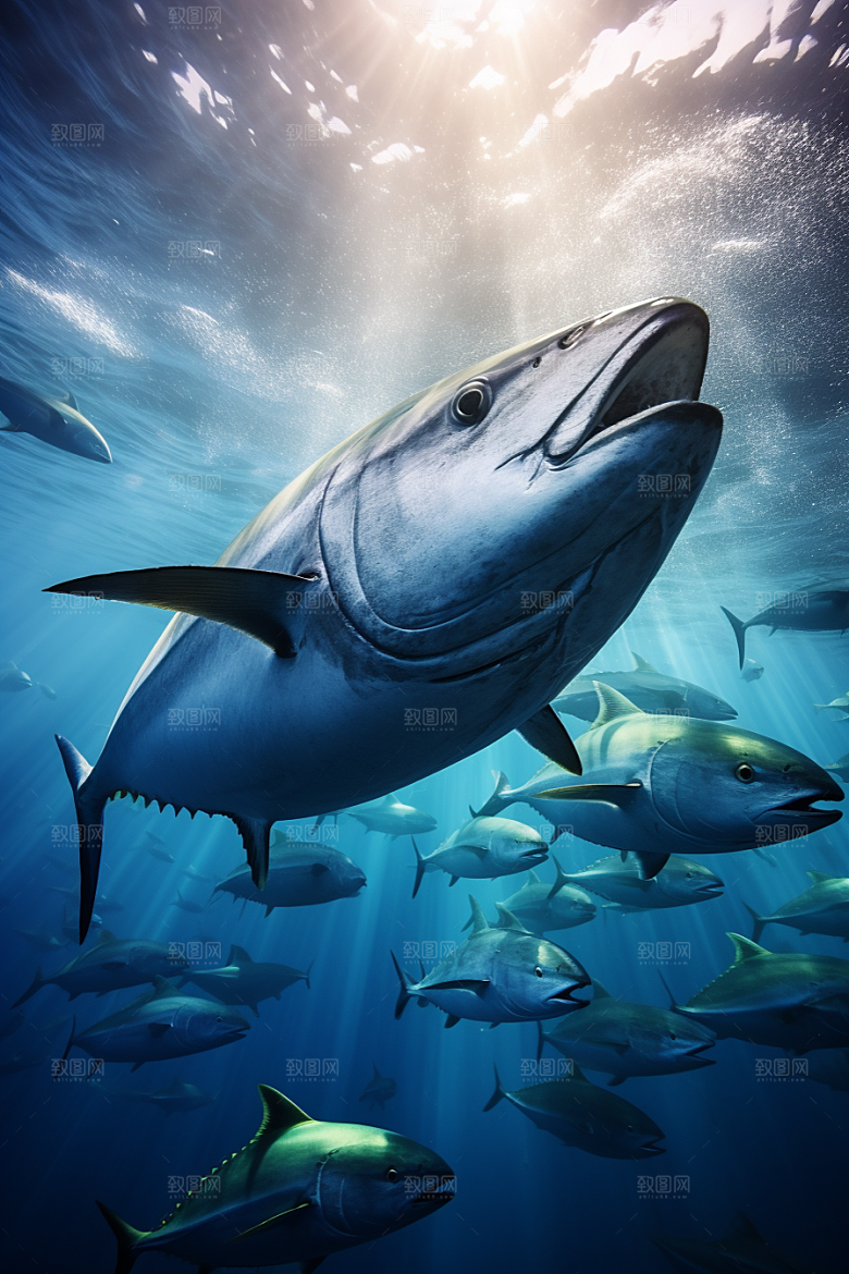 金枪鱼水产水族素材