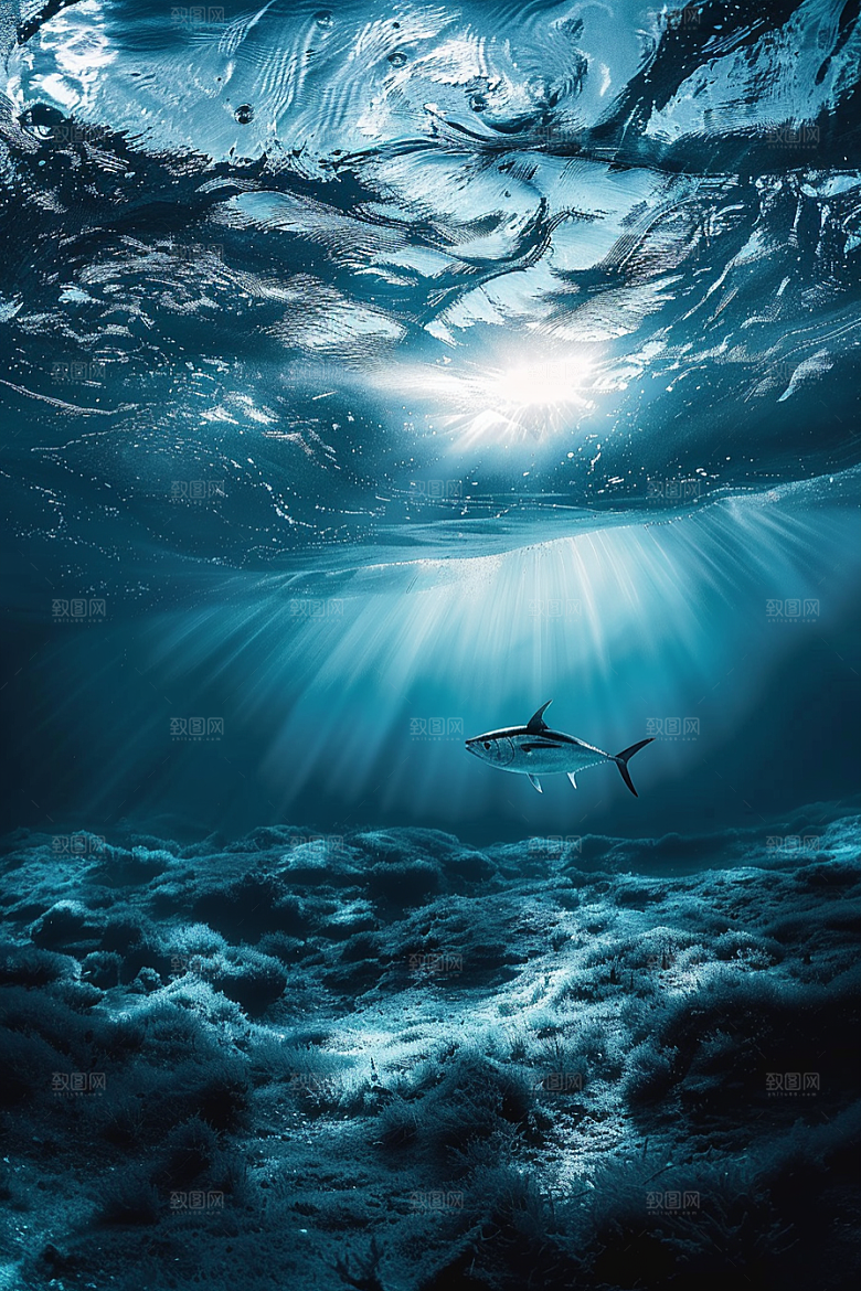 金枪鱼海产水族素材
