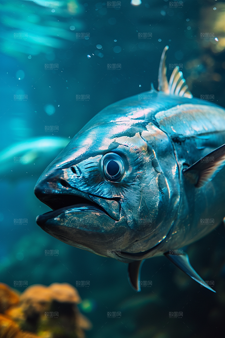 金枪鱼海洋大海素材