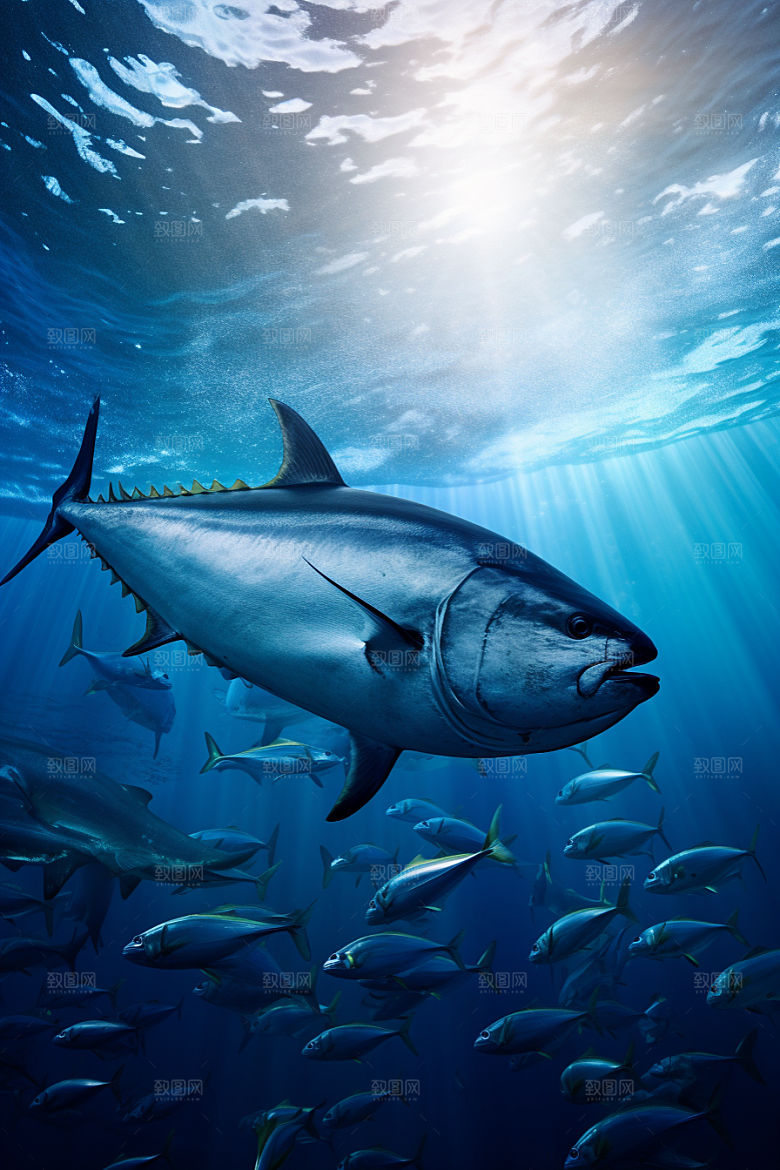 金枪鱼海产水族素材