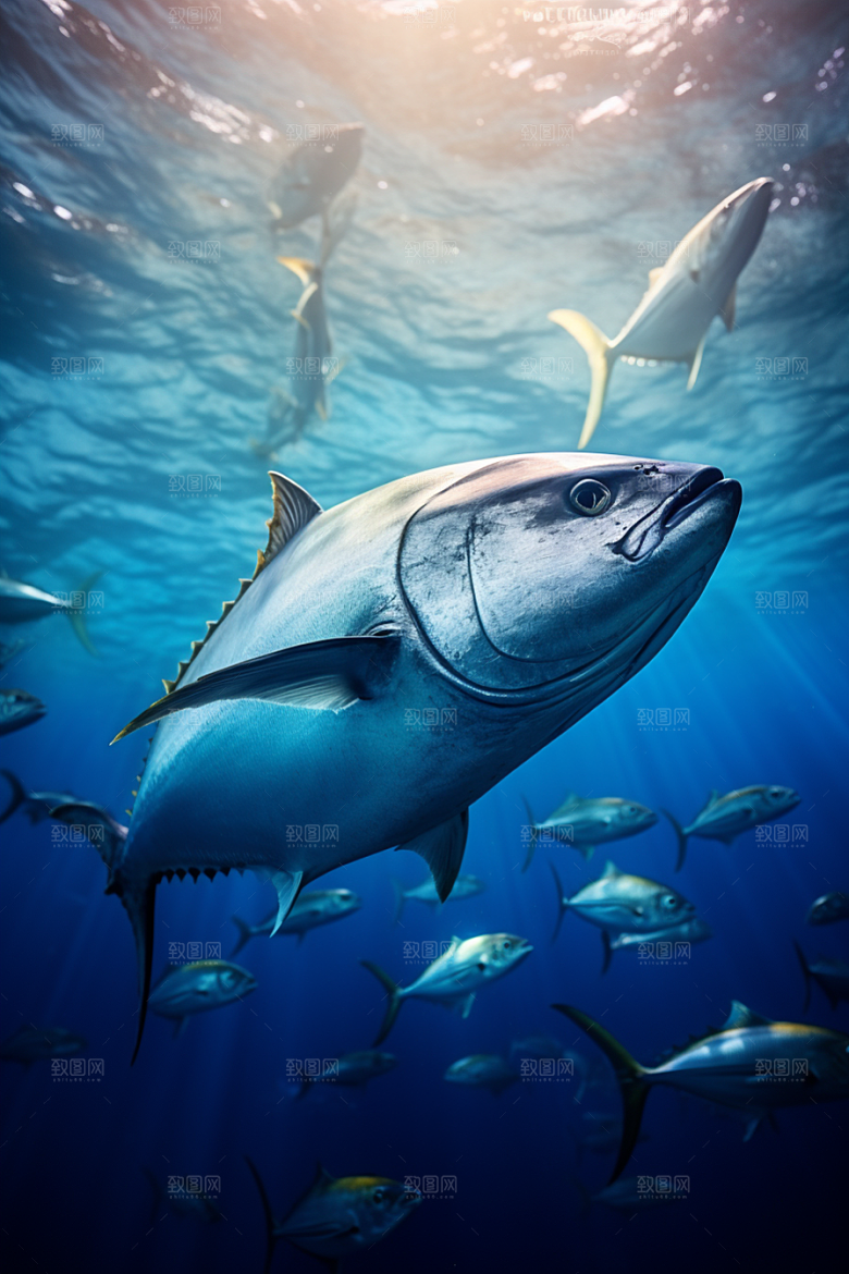 金枪鱼水族食材素材