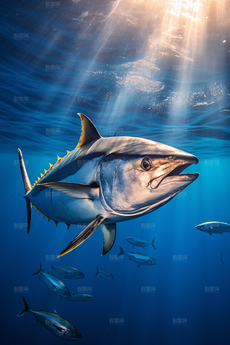 金枪鱼海产水族素材