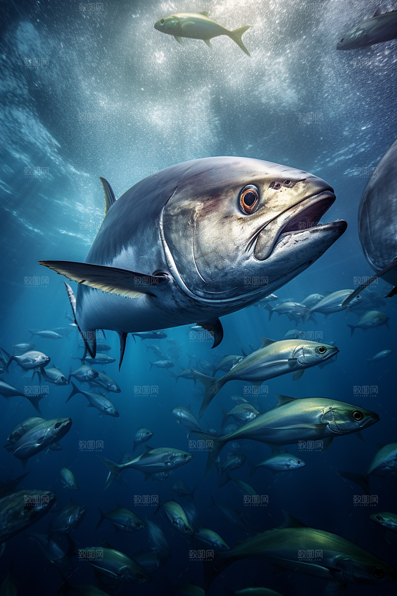 金枪鱼水族海洋素材