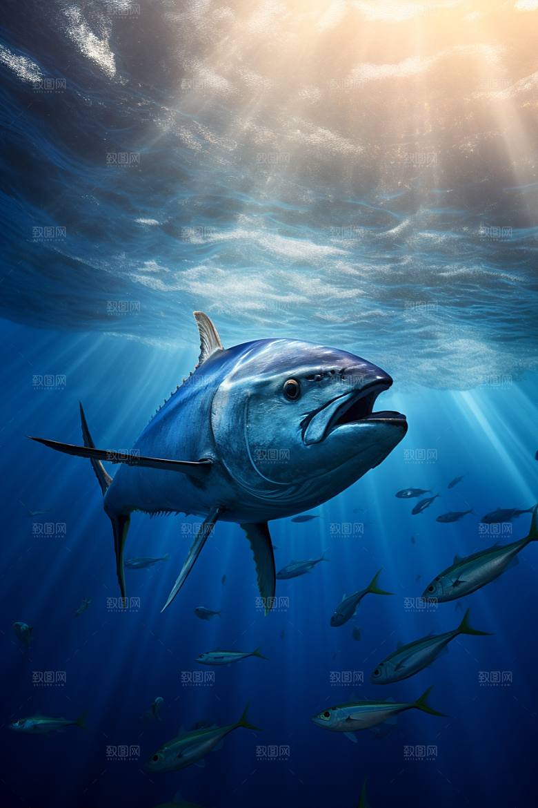 金枪鱼水族新鲜素材