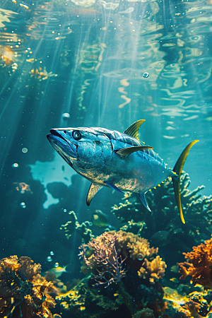 金枪鱼自然水族素材