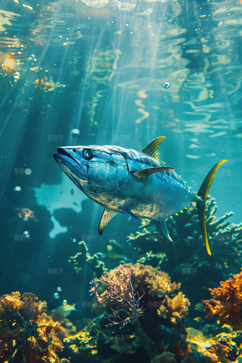 金枪鱼自然水族素材