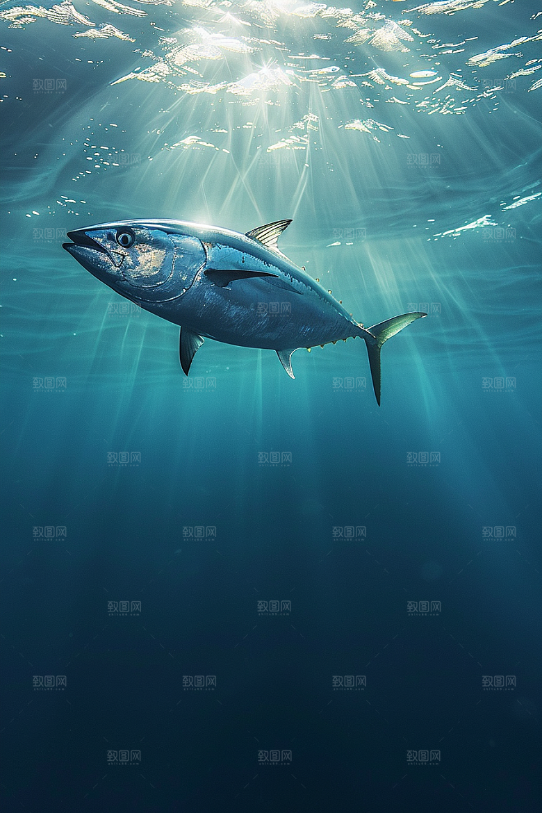 金枪鱼大海海产素材