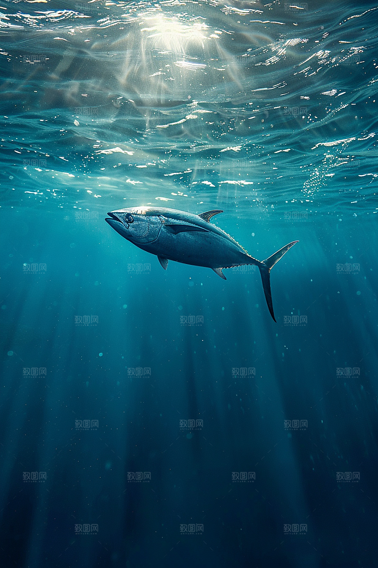 金枪鱼鱼类水族素材