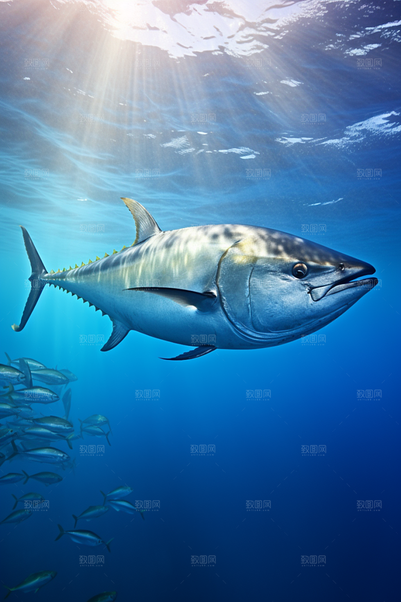 金枪鱼高清水族素材
