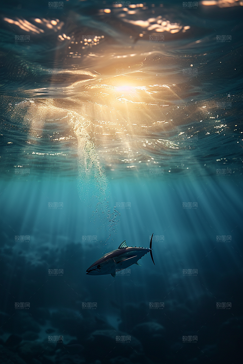 金枪鱼新鲜海产素材