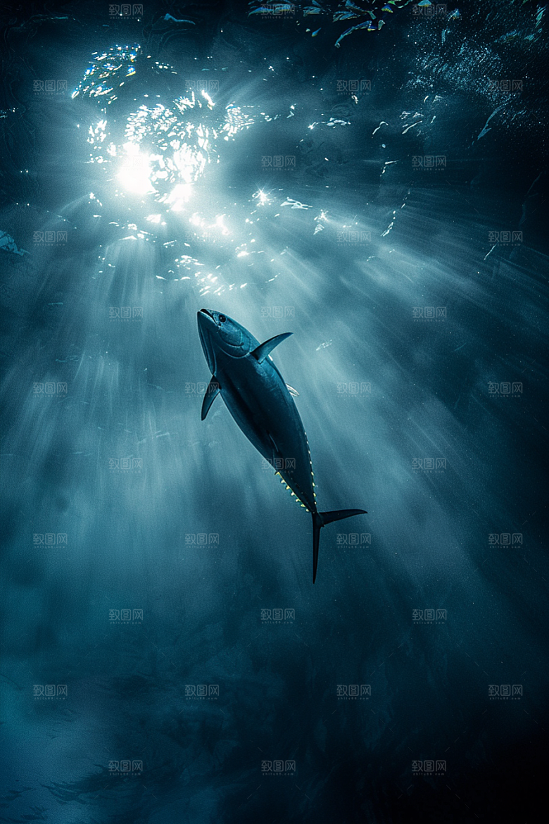 金枪鱼水族大海素材