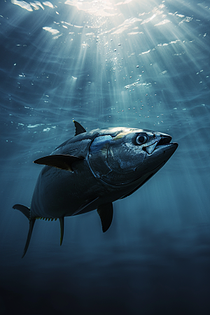 金枪鱼海产水族素材