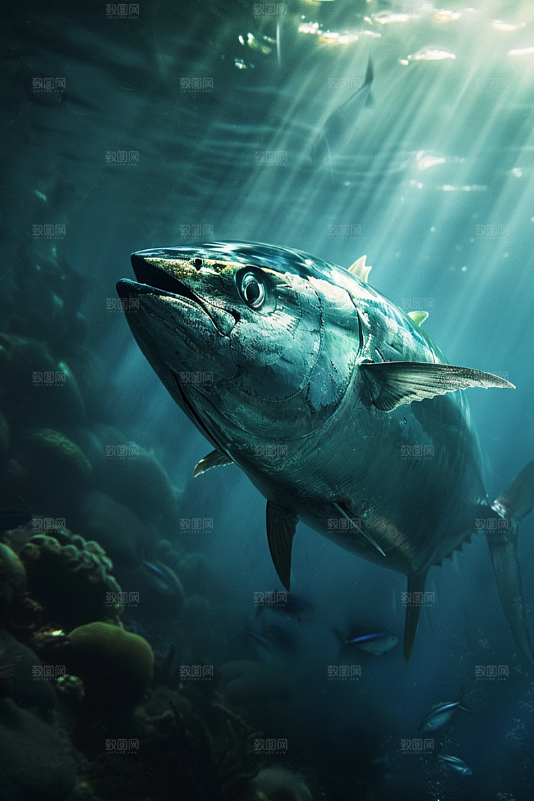 金枪鱼海产海洋素材