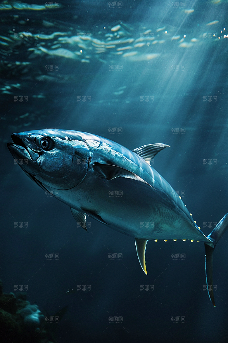 金枪鱼水族水产素材