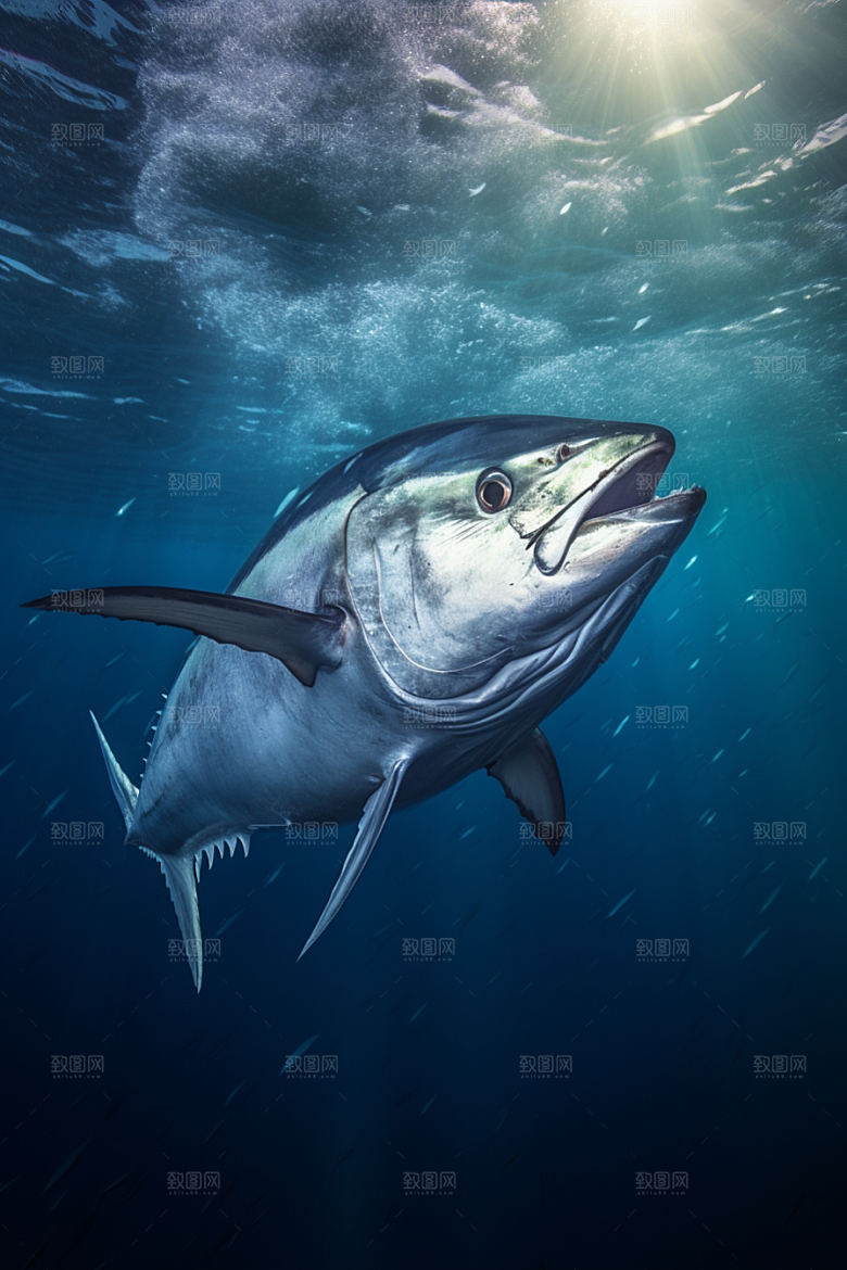 金枪鱼水族大海素材