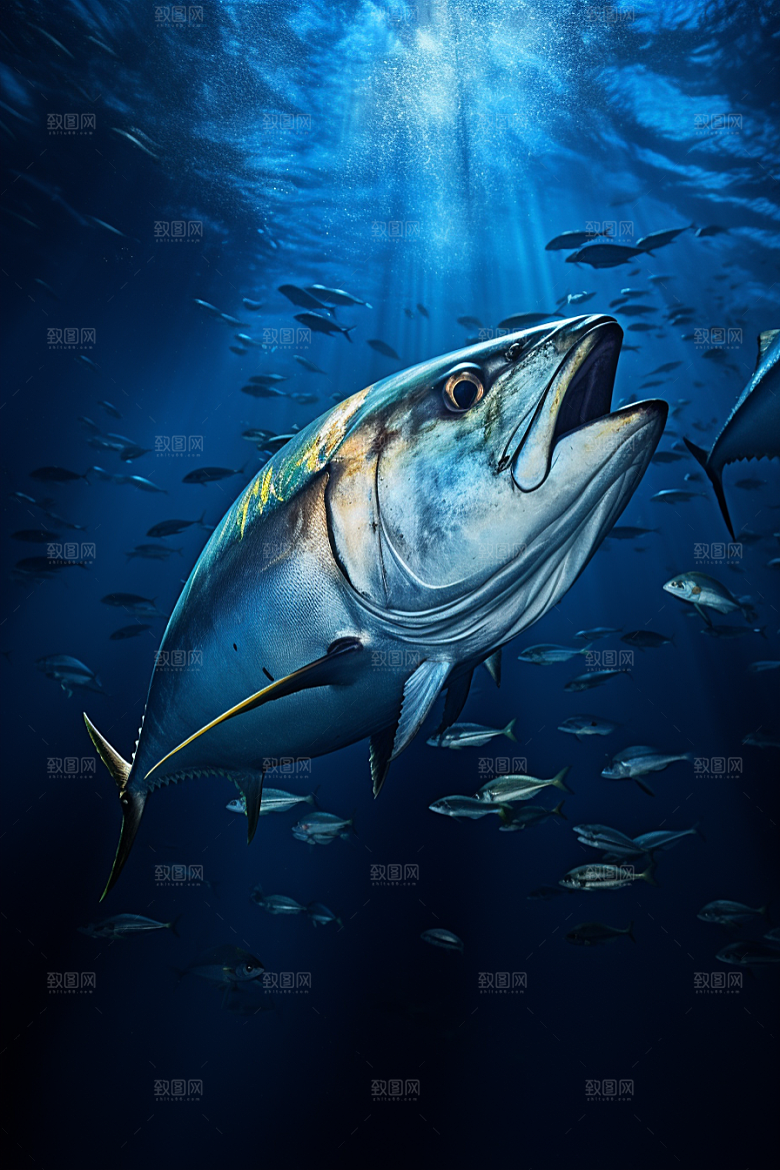 金枪鱼水族美食素材