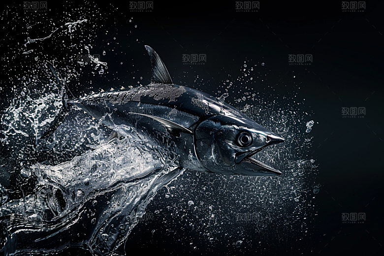 金枪鱼水族美食素材