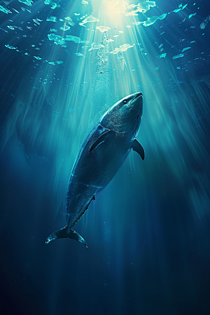 金枪鱼鱼类水族素材