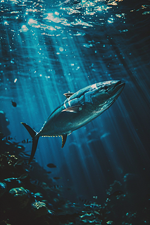 金枪鱼高清水族素材