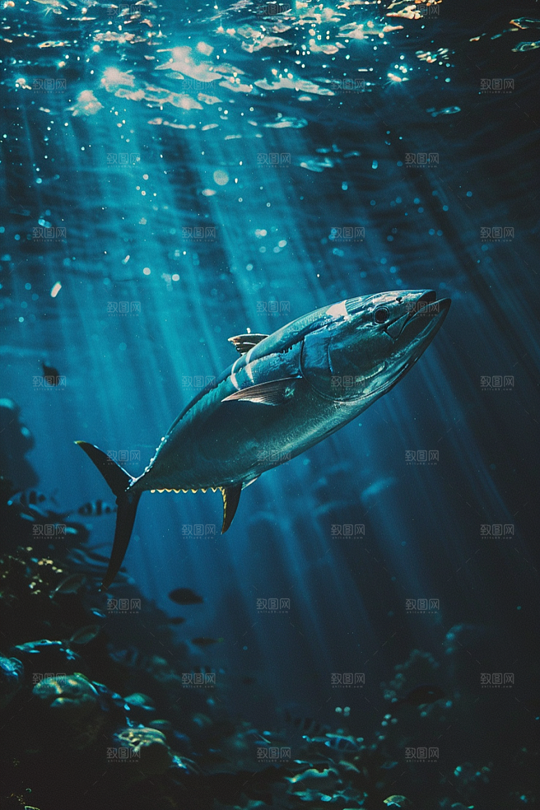 金枪鱼高清水族素材
