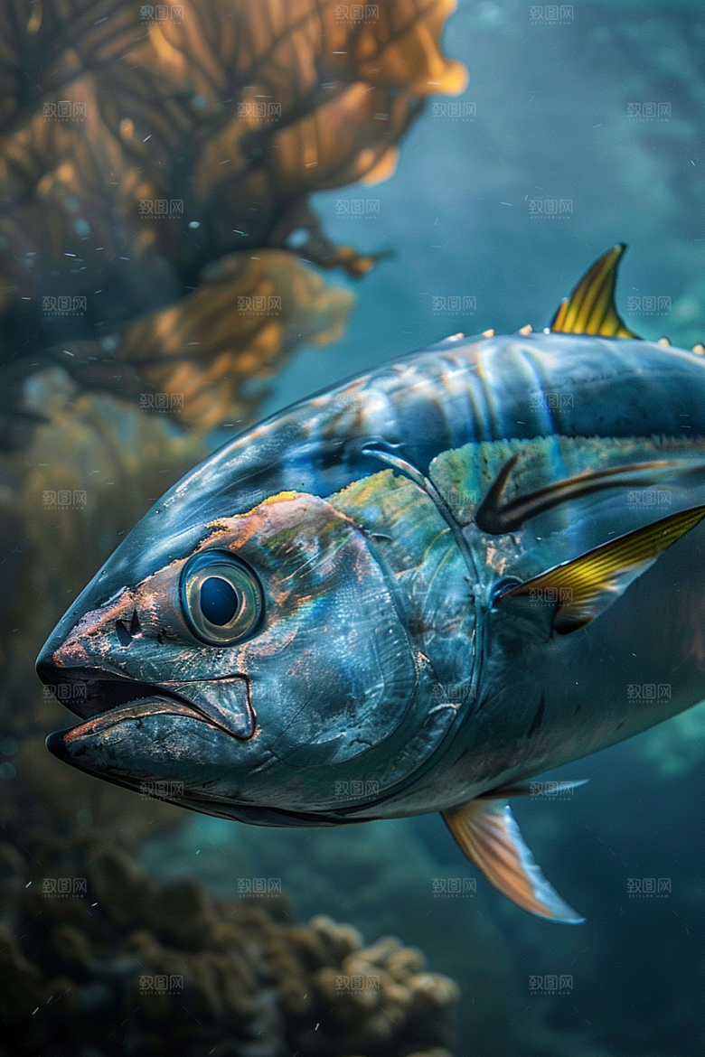 金枪鱼海洋海产素材