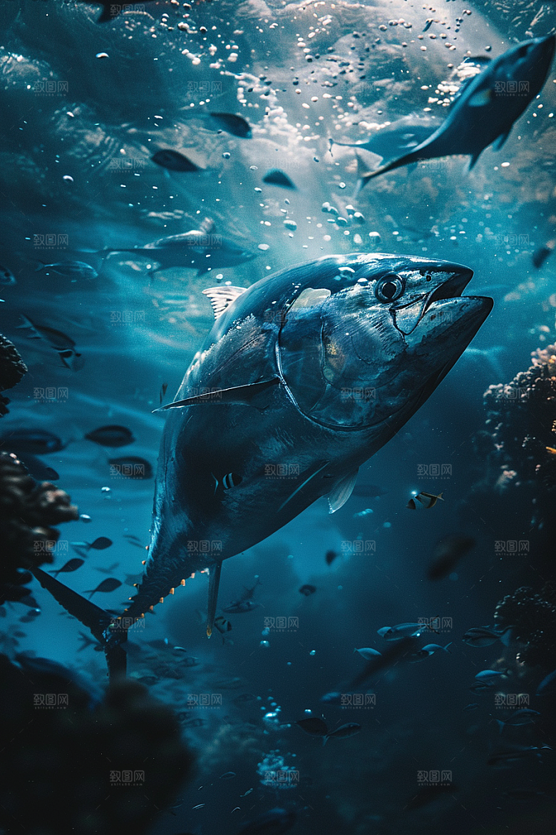 金枪鱼海洋水族素材