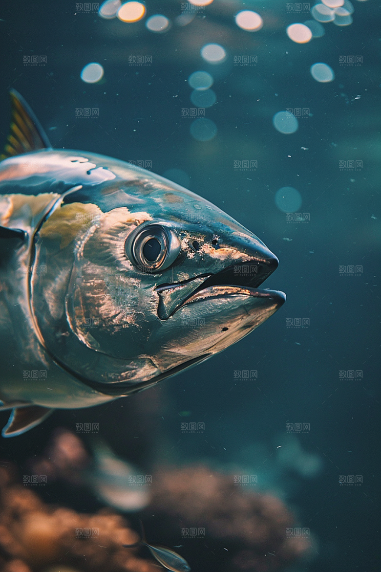 金枪鱼海洋大海素材