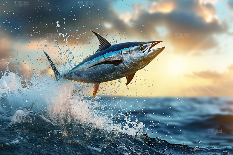 金枪鱼海洋大海素材
