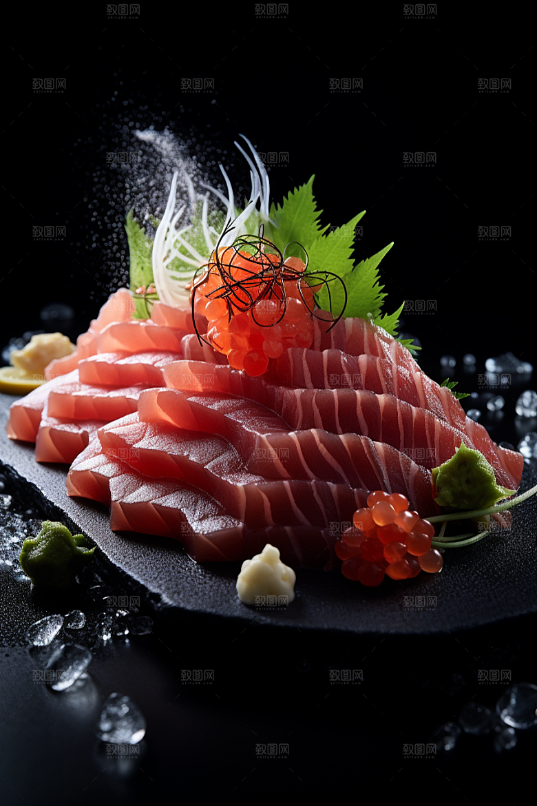 金枪鱼海产自然素材