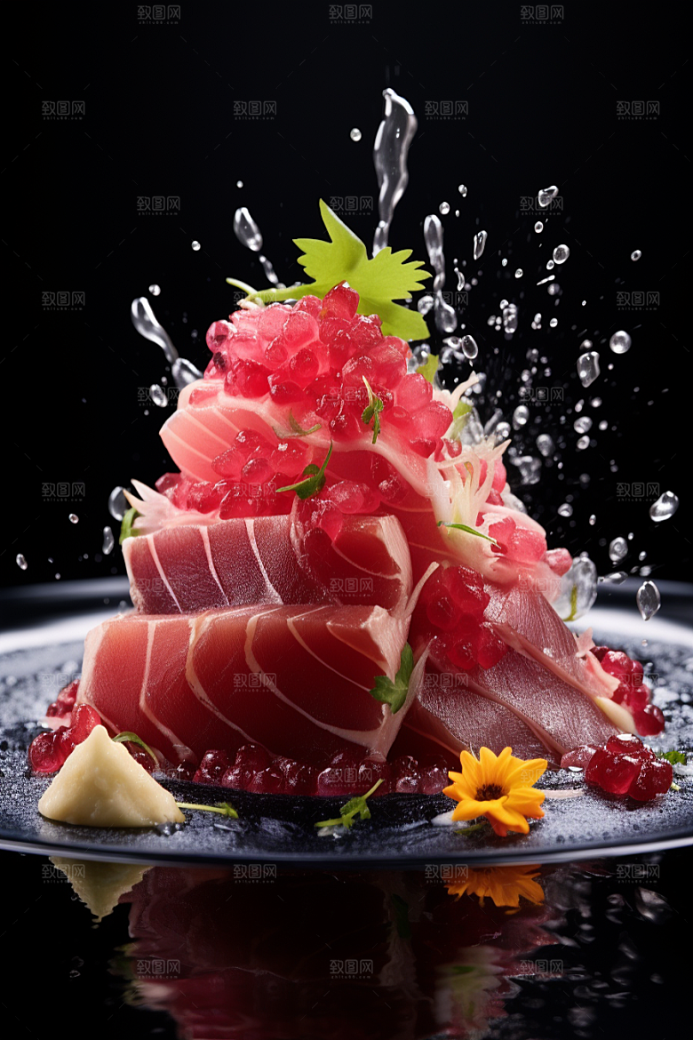 金枪鱼大海食材素材