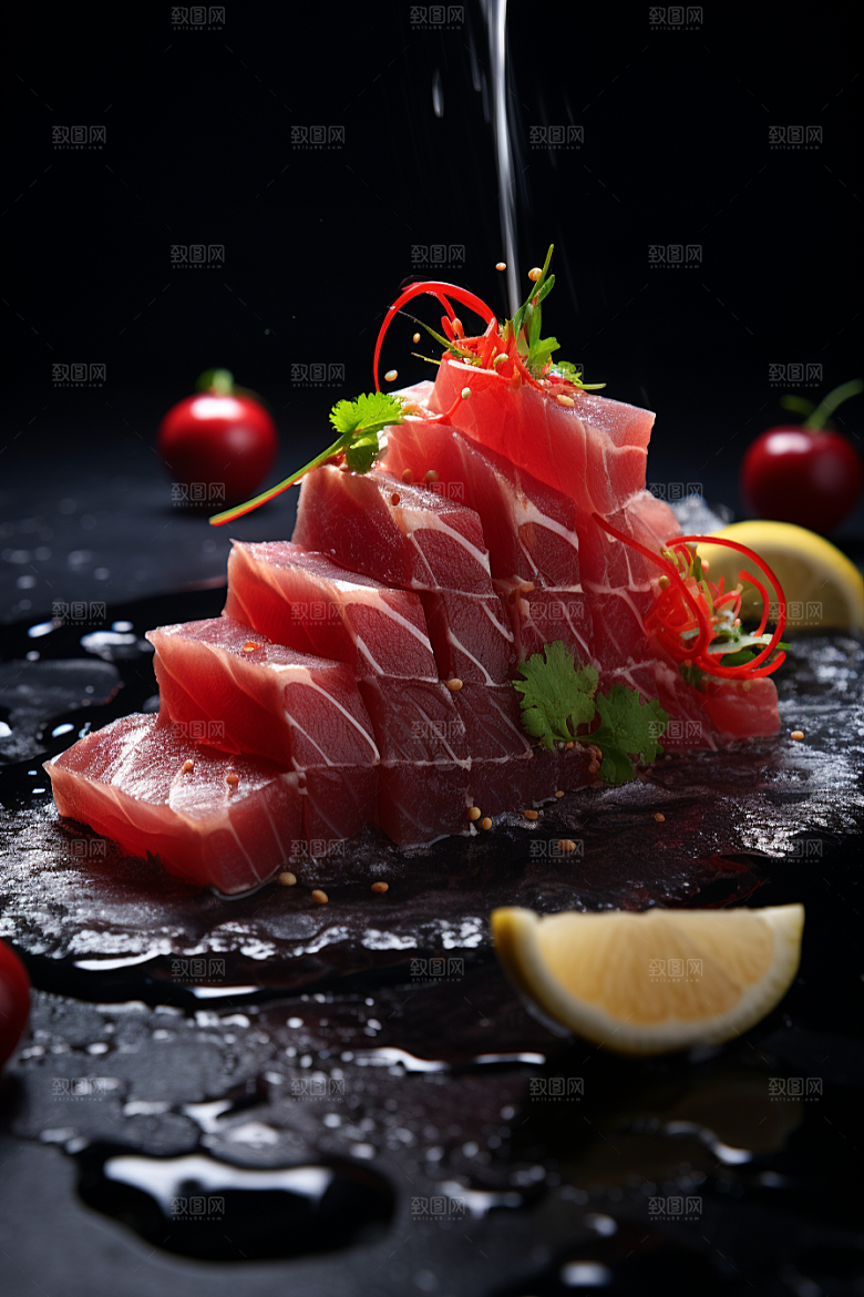 金枪鱼海产食材素材