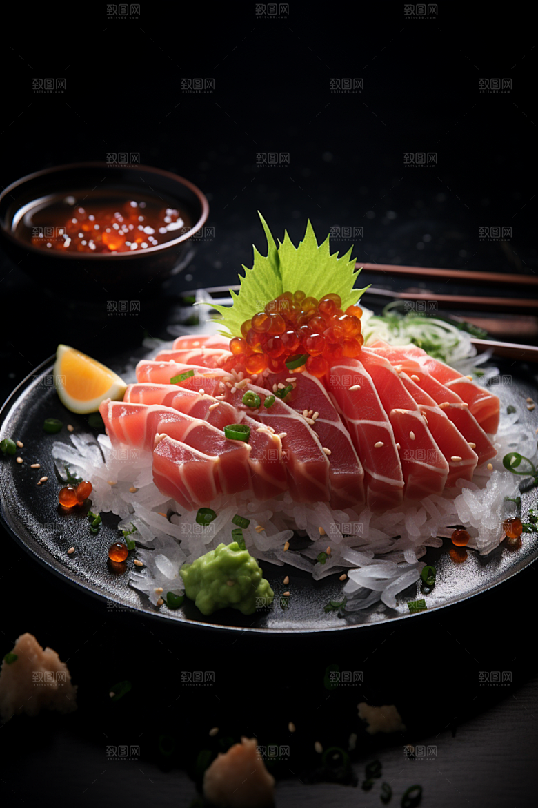 金枪鱼美食新鲜素材