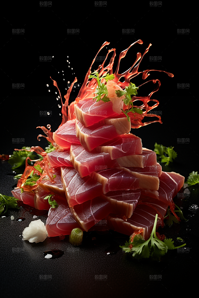 金枪鱼海产食材素材