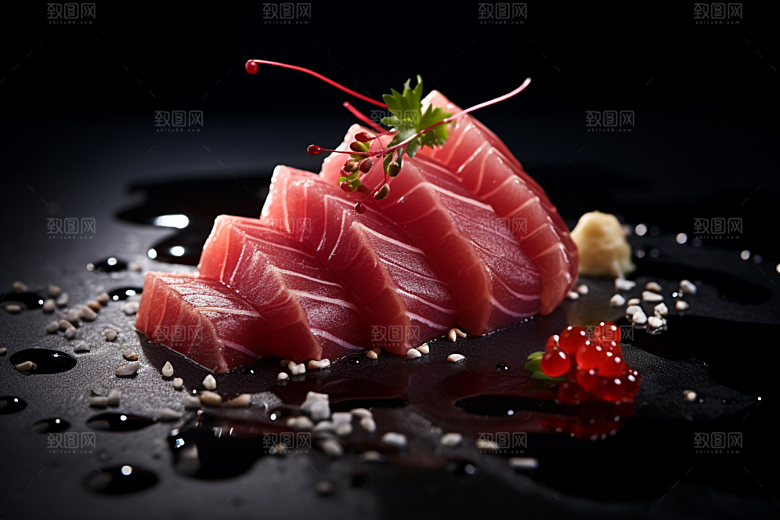 金枪鱼海产自然素材