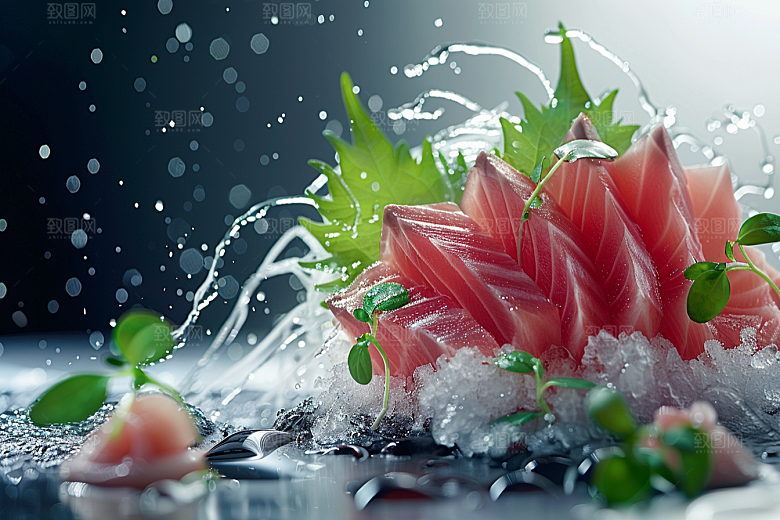 金枪鱼水族美食素材