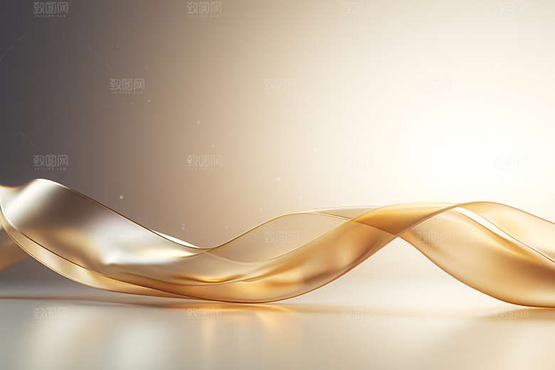 金色丝绸纹理布纹背景图
