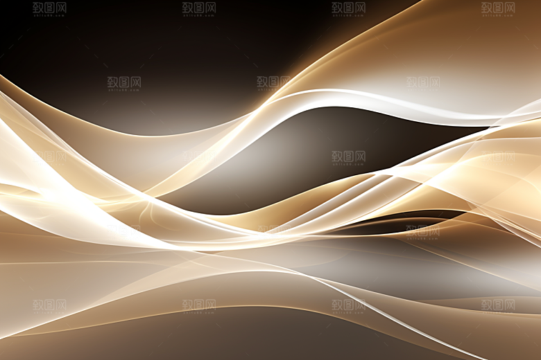 金色丝绸精致柔和背景图